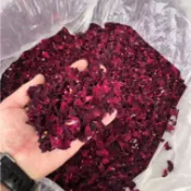 墨紅玫瑰花瓣500g可食用花草茶 雲南特級玫瑰做阿膠糕材料 重瓣紅玫瑰花瓣 乾花瓣
