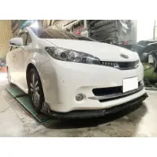 現貨 豐田 WISH 直上 競速版 水轉印卡夢 前下巴 前鏟 前定風翼 前擾流板 下擾流板 保險桿 改裝下巴 通用下巴