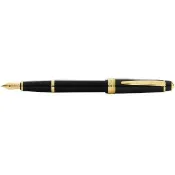 【CROSS】Bailey Light 貝禮輕盈系列 亮黑金 鋼筆 M /支 CAT0746-9MF