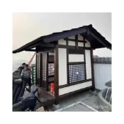 (店+)可開統編 木屋小茶室景區別墅涼亭小木屋可移動一體戶外休閒涼亭別墅小木屋