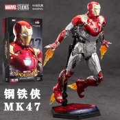中動鋼鐵人手辦MK47可動模型裝甲漫威複聯5馬克1人偶玩具擺飾 3 7 Y T