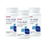 GNC 健安喜  葉酸400食品錠 (100錠/瓶)x3入組