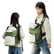 【Petfun】寵物外出背包 貓狗外出包 前後背兩用 透氣大空間 寵物外出提袋 減壓不塌設計