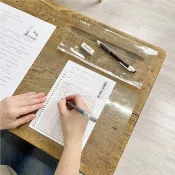 【考試必備】考試文具A3/A4透明墊/擦子/2B鉛筆/夾鏈袋