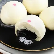 【Kang Hsiang Dim Sum 港饗茶樓】芝麻流沙包(8顆/盒/每顆30g)