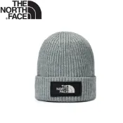 【The North Face LOGO 保暖針織帽《水泥灰》】3FJX/登山帽/毛帽/針織帽/保暖帽