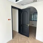 📢免運 貨到付款📢中古風 黑色烤漆 臥室門 法式 復古 房間門 實木 復合 廚房門 可上門安裝 定製