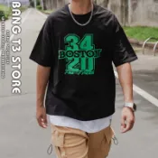 落肩Boston五分袖 BOSTON 美式 波士頓 微厚磅 素T 五分袖 素T 情侶裝 情侶短T 短袖 短T【MT118