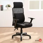 LOGIS邏爵家具 椅子/辦公椅/電腦椅/書桌椅/美臀椅 帕洛斯超高背大護腰專利三孔坐墊椅【LOGIS邏爵】 【DIY-519G3D】