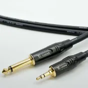 (店+)【YC Sound】1米 直頭+直頭款 雙直頭 黑色金屬外殼 手工線 發燒線 手機播放線 6.3 轉 3.5 TRS音源線 彎頭 大轉小 混音機輸入線 單音轉3.5mm 電腦音源線 6.3mm轉3.5mm音源線 3.5轉6.35mm 6.5mm 單音轉立體