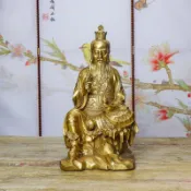 全銅太上老君嚴選神像道家供奉三清道祖銅像擺件祖師靈寶元始天尊大號限定
