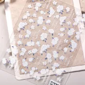 ✨禧遇貼紙✨春日大波斯菊指甲貼紙5D浮鵰立體油畵風雛菊diy美甲貼紙飾品 CA款美甲貼紙 美甲貼紙
