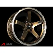 【質感輪業】全新鋁圈 17吋 GT 類TE37 五爪 旋鍛鋁圈 古銅金車邊 5/100 108 112 114.3