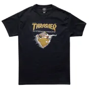 休閒日常 Thrasher US Magazine Cover 滑板火焰印花男女 Oversize 街頭T恤 091