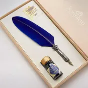 義大利 Bortoletti Ca' d'Oro SET83 羽毛筆組: 藍色