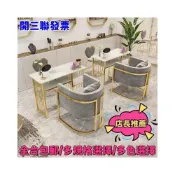 (店+)免運含稅 多尺寸選擇 北歐大理石桌面美甲桌 抽屜式萬用桌 網紅書桌 電腦桌 美容桌 沙發椅