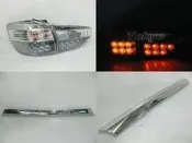 ※Tokyo東京車燈部品※豐田TOYOTA NEW WISH 2013 透明薰黑尾燈+倒車燈+後蓋飾條一套11500