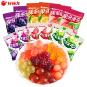 【1336人收藏 】好麗友 果滋果心 剝皮軟糖 夾心爆漿 果汁軟糖 橡皮糖 軟糖 荔枝 葡萄 水蜜桃 水果味糖果休閒零食
