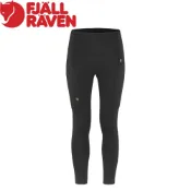 【Fjallraven 小狐狸 瑞典 女 Abisko 緊身褲《黑》】F84773/貼腿褲/排汗/運動下著/戶外機能下著