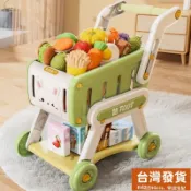 ✨台灣出貨+統編✨ 寶寶搖鈴玩具小手推車兒童購物車1一3嵗過家家水果超市廚房男女孩