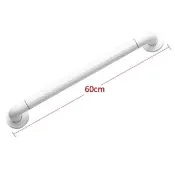 ABS白色安全扶手-60cm 加厚防滑顆粒扶手(浴室扶手 防滑扶手 廁所扶手 一字型 無障礙扶手)