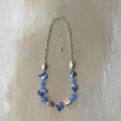 Pinkoi 代購 - Vintage 90s-00s USA retro aurora blue shell beads necklace