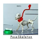 愛娃一族*RE-MENT盒玩*Pose Skeleton系列*日版骷髏狗 骨頭狗*可動性佳*現貨特價