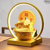【渴刷卡】吐水金蟾招財進寶流水擺見生財聚寶盆開業禮務吧檯風水輪迴圈轉球