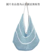 編織包 藤編包 草編包 海灘 渡假 女包 肩背 夏天 日系 法式 復古包包新款編織休閒鏤空針織沙灘大容量度假單肩