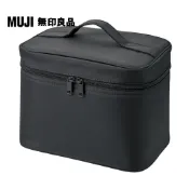 【MUJI 無印良品】尼龍化妝箱.M/黑.約24x16.5x18cm