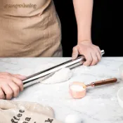 Stainless Steel French Pins Roll Dough Baking Engraved Cake
