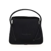 【ALEXANDER WANG】小號 羅紋 黑色 針織 托特包 手提包 手袋(20222K20T001)