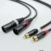 (店+)【YC Sound】5米 手工線 發燒線 特殊電鍍工藝 發燒線 XLR公轉RCA梅花頭 卡農轉梅花 XLR RCA公對公 RCA雙頭線 RCA轉卡農 XLR RCA 梅花頭 AV紅白線 一對 AV端子 AV轉XLR線 訊號線 同軸線 擴大機音控台 調音台 MIXER 輸入輸出線