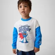 【GAP】嬰兒及幼兒Gap × Sesame Street芝麻街圖案T恤-藍色(915347)