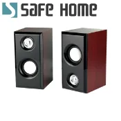 【i郵購】Safehome網路世界 SAFEHOME 3.5mm 筆電/電腦桌面小音響 木質2.0迷你低音炮音箱 USB供電 可調音量 MS3504