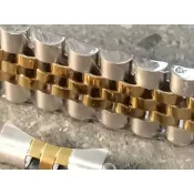 💯🇹🇼ROLEX 勞力士20mm代用五珠錶帶 k金電鍍 不鏽鋼錶帶 五珠半紅  超耐用16233 16234 1603