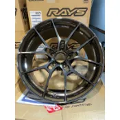 現貨日本 Rays鍛造鋁圈 G025 5孔112 18吋 8.5J ET35  DA限定色 (琥珀色)