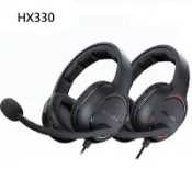 米特3C數位 【享最高折300】COUGAR 美洲獅 HX330 黑色/黑橘 全罩式電競耳機