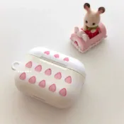 墨韵書香 🥝 耳機保護殼 🥝韓系ins甜美可愛草莓奶油蛋糕適用airpods4保護套airpodspro2蘋果
