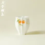 全球選品1館 生活百貨 尋雲雅集手繪柿柿如意茶杯創意主人杯單杯功夫茶杯高檔陶瓷品茗杯