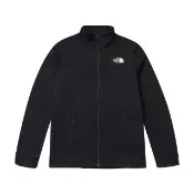 【The North Face】北臉 外套 男 運動立領外套 抓絨 M CEDAR TRAIL GRID FLEECE FZ JACKET 黑 NF0A8FJ2JK3