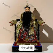 【訂金】好貨🪀@張道陵祖師像樟木雕刻精雕張天師神像雕像純手工雕刻廳彩繪擺件