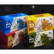 {🍒櫻桃紅}【Junfa Toys軌道停車場貨櫃手提箱玩具組】40PCS 💚軍事/💛工程/💙警察/❤️消防等4種主題