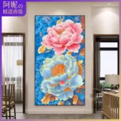 全場免運｜十字繡 新款2026【國色雙驕】刺繡線繡 客廳掛畫 牡丹花卉刺繡材料包-需自己繡-商品不含框-820
