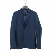 【H&M】 西裝外套 深藍 42 男