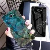 三星 Galaxy J5 J7 Prime 大理石玻璃 手機殼 保護殼 J730防摔 玻璃背殼 全包 矽膠軟邊 保護套