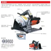 【玖家五金】AGP CS180 雙鋸片 切石機 7“ 水泥 110V 石材 切斷機 鑽石鋸片 切割機
