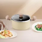 【Tefal 特福】Daisy系列20CM不沾鍋雙耳湯鍋-加蓋(IH爐可用鍋/電磁爐適用)