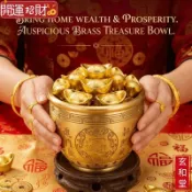 💰玄和緣堂💰招財純銅聚寶盆拋光吉祥百富飯缸桌面擺件祈福風水碗 招財進寶 風生水起 招財流水