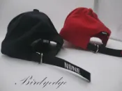 FINDSENSE服飾 歐美 綁帶 字母 NO繩 鴨舌帽 老帽 棒球帽 扣環 五金 帽 素面簡約 帽子 男女
